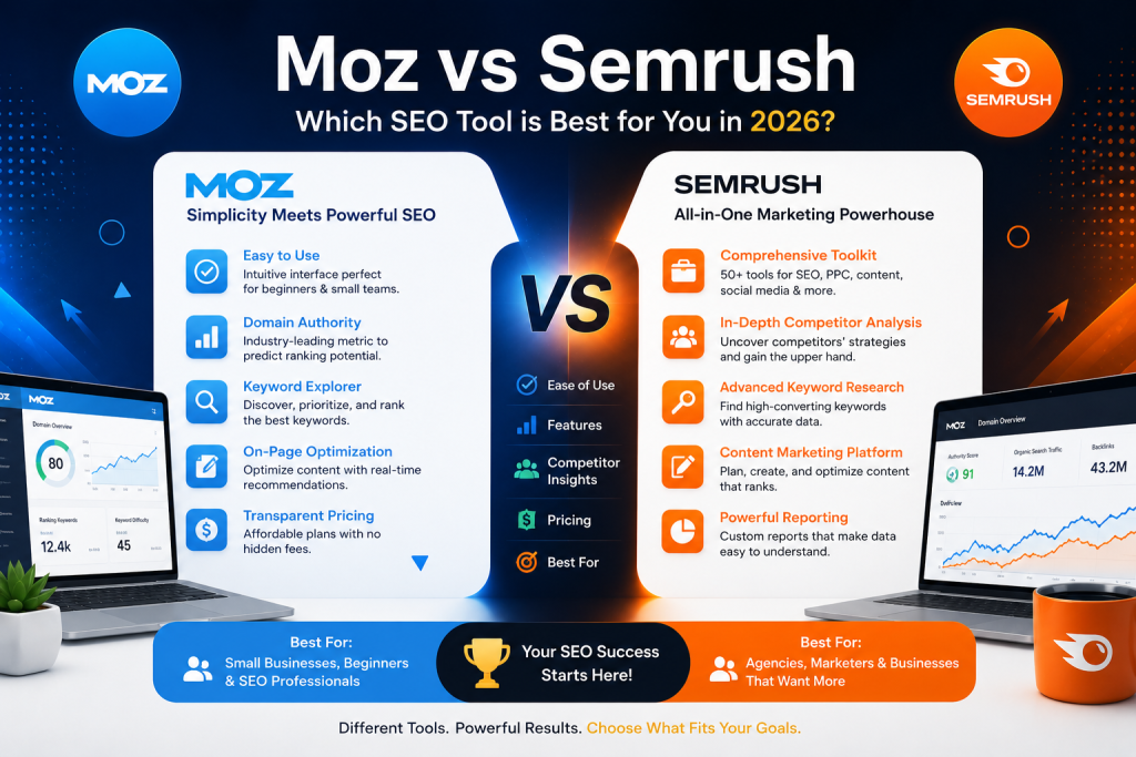 Semrush vs Moz
