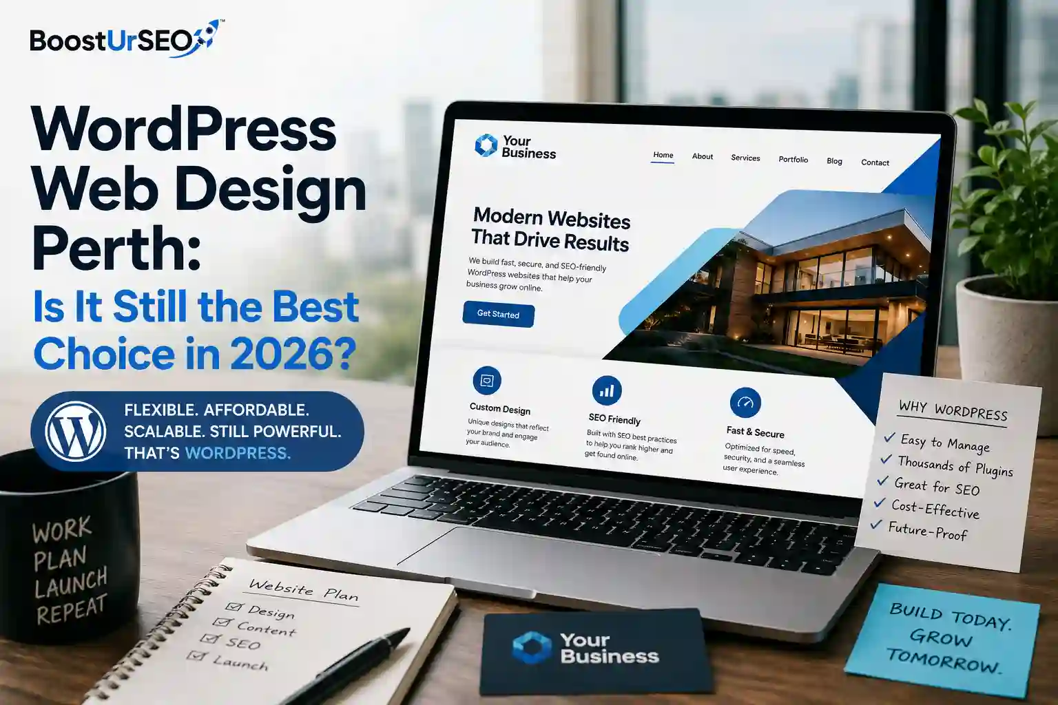 WordPress website design for a Perth business